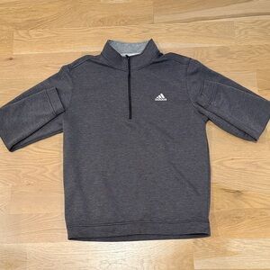 Adidas Golf Charcoal Half-Zip Sweatshirt